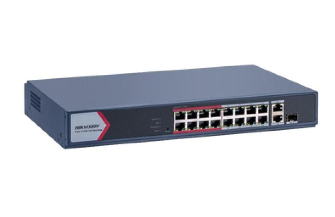 Hikvision 16-Port 10/100M PoE Smart Switch DS-3E1318P-EI/M
