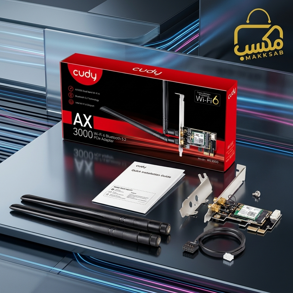 WE3000 AX3000 Wi-Fi 6 Bluetooth 5.2 PCI-E Adapter