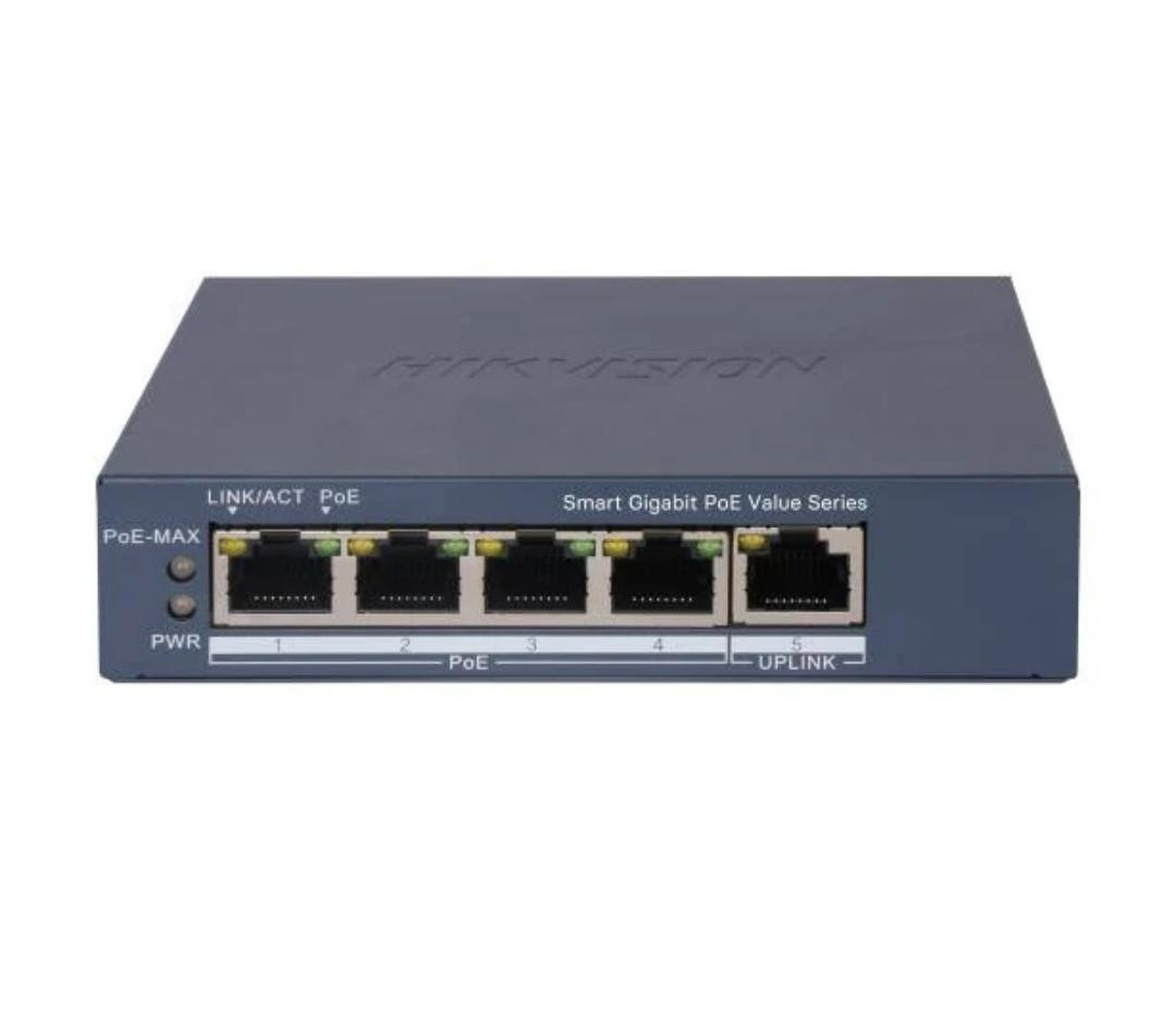 Hikvision DS-3E1505P-EI/M 4-Port Gigabit Smart Managed PoE Switch